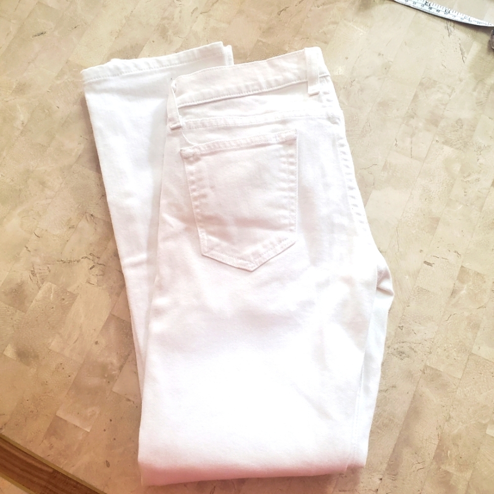 Textile White Jeans Size 25 Luxury Brand